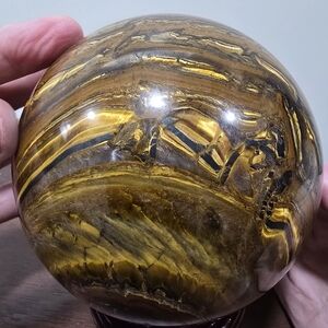 5.1 lbs Tigers Eye Crystal Sphere 114mm